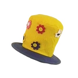 Mini gorro con flores