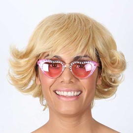 Lentes de corazón con pedrería
