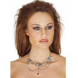 Collar de murciélago y aretes