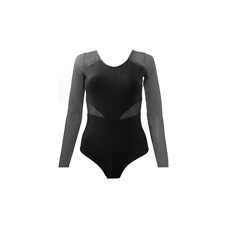 Leotardo Mod. 533 mangas de mesh