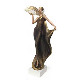 Figura de resina deco fan dance