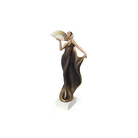 Figura de resina deco fan dance