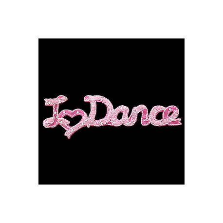 Bordado I love dance + stone