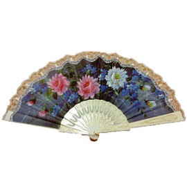 Abanico pericón con encaje