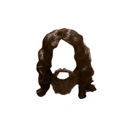 Juego de peluca, barba y bigote de Cristo
