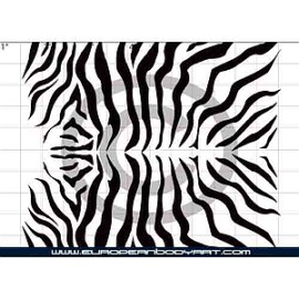 Esténcil Zebra