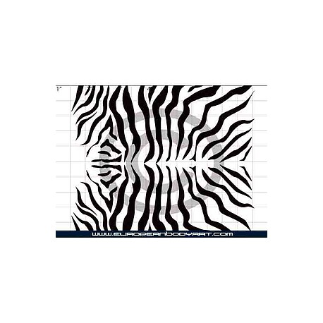 Esténcil Zebra