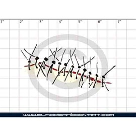 Esténcil Stitches Cut