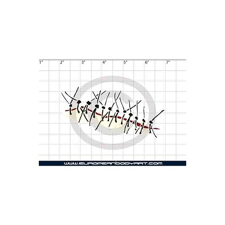 Esténcil Stitches Cut