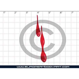 Esténcil Dripping Blood 3