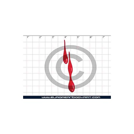 Esténcil Dripping Blood 3