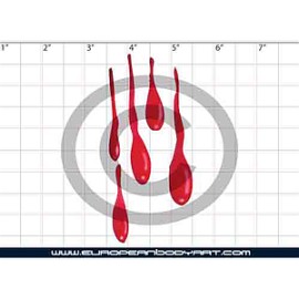 Esténcil Dripping Blood 1