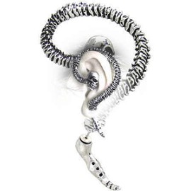 E255 Arete calavera esqueleto