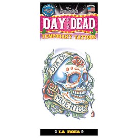 DOD-105 Tatuaje Calavera Rosa